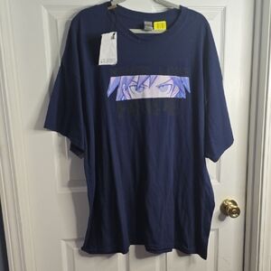 Gildan Navy Blue Anime Graphic Tee